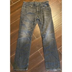 American Eagle Outfitters Men 34x34 Slim Straight Dark Wash Jeans